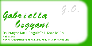 gabriella osgyani business card